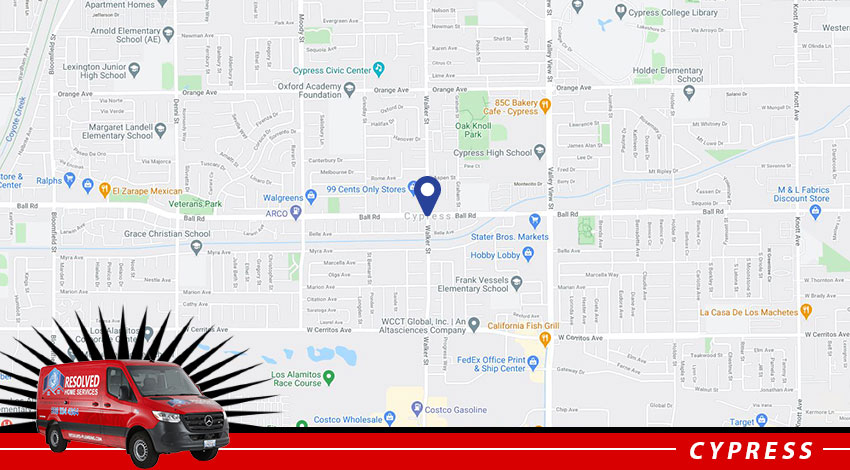 Resolved Home Services Areas Map